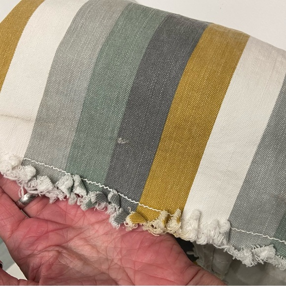 Womens Striped Bell Bottom Jeans M Flare Stretch Hippie Boho Festival Grunge - Picture 16 of 16